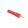 Adapter | 2mm banana | 36A | 60VDC | red | Plating: gold-plated | 44.5mm фото 8