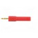 Adapter | 2mm banana | 36A | 60VDC | red | Plating: gold-plated | 44.5mm фото 3