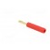 Adapter | 2mm banana | red | gold-plated | 28.5mm | Type: non-insulated фото 4