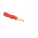 Adapter | 2mm banana | red | gold-plated | 28.5mm | Type: non-insulated фото 8