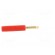 Connector: 2mm banana | adapter | red | gold-plated | 28.5mm | screw image 7