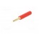Adapter | 2mm banana | red | gold-plated | 28.5mm | Type: non-insulated фото 2