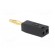 Plug | 2mm banana | 10A | 60V | black | Plating: gold-plated | 0.5mm2 фото 4