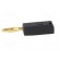 Plug | 2mm banana | 10A | 60V | black | Plating: gold-plated | 0.5mm2 фото 3