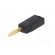 Plug | 2mm banana | 10A | 60V | black | Plating: gold-plated | 0.5mm2 image 2