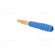 Plug | 2mm banana | 10A | 60V | blue | Plating: gold-plated | 0.5mm2 фото 4