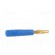 Plug | 2mm banana | 10A | 30VAC | 60VDC | blue | gold-plated | 0.5mm2 image 7