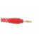 Plug | 2mm banana | 10A | 30VAC | 60VDC | red | Connection: soldering фото 1