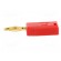 Plug | 2mm banana | 10A | 60V | red | Plating: gold-plated | 0.5mm2 фото 3