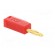 Plug | 2mm banana | 10A | 30VAC | 60VDC | red | gold-plated | 0.5mm2 image 8