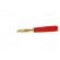 Plug | 2mm banana | 10A | 60V | red | Plating: gold-plated | 0.5mm2 фото 3