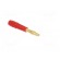 Plug | 2mm banana | 10A | 60V | red | Plating: gold-plated | 0.5mm2 фото 8