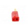 Plug | 2mm banana | 10A | 60V | red | Plating: gold-plated | 0.5mm2 фото 5