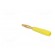 Plug | 2mm banana | 10A | 60V | yellow | Plating: gold-plated | 0.5mm2 фото 4