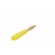 Plug | 2mm banana | 10A | 60V | yellow | Plating: gold-plated | 0.5mm2 image 6