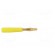 Plug | 2mm banana | 10A | 30VAC | 60VDC | yellow | gold-plated | 0.5mm2 image 7