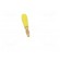 Plug | 2mm banana | 10A | 30VAC | 60VDC | yellow | gold-plated | 0.5mm2 image 9