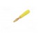 Plug | 2mm banana | 10A | 60V | yellow | Plating: gold-plated | 0.5mm2 image 2