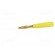 Plug | 2mm banana | 10A | 60V | yellow | Plating: gold-plated | 0.5mm2 image 3