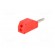 Plug | 2mm banana | 10A | 33VAC | 70VDC | red | Connection: soldered image 6