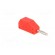 Plug | 2mm banana | 10A | 33VAC | 70VDC | red | Connection: soldered image 8