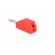 Plug | 2mm banana | 10A | 33VAC | 70VDC | red | Connection: soldered image 4