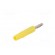 Plug | 2mm banana | 10A | 70VDC | yellow | Plating: nickel plated | Ø: 2mm paveikslėlis 6