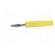 Plug | 2mm banana | 10A | 70VDC | yellow | Plating: nickel plated | Ø: 2mm фото 3