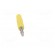 Plug | 2mm banana | 10A | 33VAC | 70VDC | yellow | nickel plated | Ø: 2mm image 9