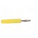 Plug | 2mm banana | 10A | 70VDC | yellow | Plating: nickel plated | Ø: 2mm paveikslėlis 7