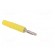 Plug | 2mm banana | 10A | 70VDC | yellow | Plating: nickel plated | Ø: 2mm paveikslėlis 8