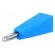 Plug | 2mm banana | 5A | blue | Mounting: on cable фото 1