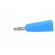 Plug | 2mm banana | 5A | blue | Mounting: on cable фото 3