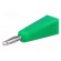 Plug | 2mm banana | 5A | green | Mounting: on cable paveikslėlis 1