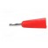 Plug | 2mm banana | 5A | red | Mounting: on cable фото 3