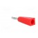 Plug | 2mm banana | 5A | red | Mounting: on cable фото 4