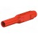 Plug | 2mm banana | red | Max.wire diam: 2.7mm | Overall len: 39.7mm image 2