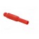 Plug | 2mm banana | red | gold-plated | Insulation: polyamide | Ø: 2.1mm фото 9