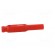 Plug | 2mm banana | red | gold-plated | Insulation: polyamide | Ø: 2.1mm image 8