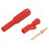 Plug | 2mm banana | red | Max.wire diam: 2.7mm | Overall len: 39.7mm image 1