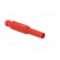 Plug | 2mm banana | red | Max.wire diam: 2.7mm | Overall len: 39.7mm фото 9