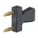 Stackable safety shunt | 10A | black | Plating: gold-plated | 30.4mm image 2