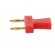 Stackable safety shunt | 2mm banana | 10A | red | gold-plated | 30.4mm image 4