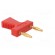 Stackable safety shunt | 10A | red | Plating: gold-plated | 30.4mm фото 9