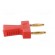 Stackable safety shunt | 10A | red | Plating: gold-plated | 30.4mm фото 8