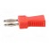 Stackable safety shunt | 2mm banana | 10A | red | nickel plated paveikslėlis 3