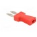 Stackable safety shunt | 2mm banana | 10A | red | nickel plated paveikslėlis 4