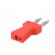 Stackable safety shunt | 2mm banana | 10A | red | nickel plated image 6