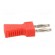 Stackable safety shunt | 2mm banana | 10A | red | nickel plated paveikslėlis 7