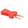 Stackable safety shunt | 2mm banana | 10A | red | nickel plated фото 8